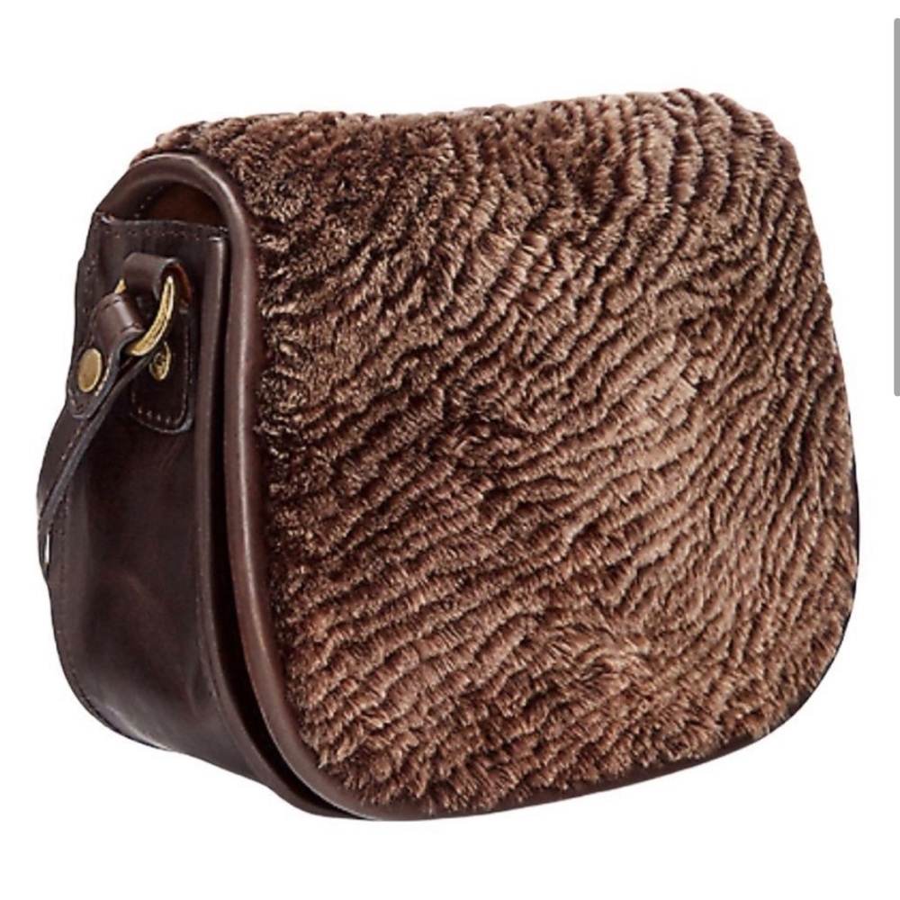 Patricia Nash Laser Cut Sherpa Bag- brown - Picture 2 of 7